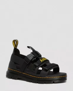 Sale|Sandals>Dr. Martens Pearson Webbing Sandals Black — Element+Webbing