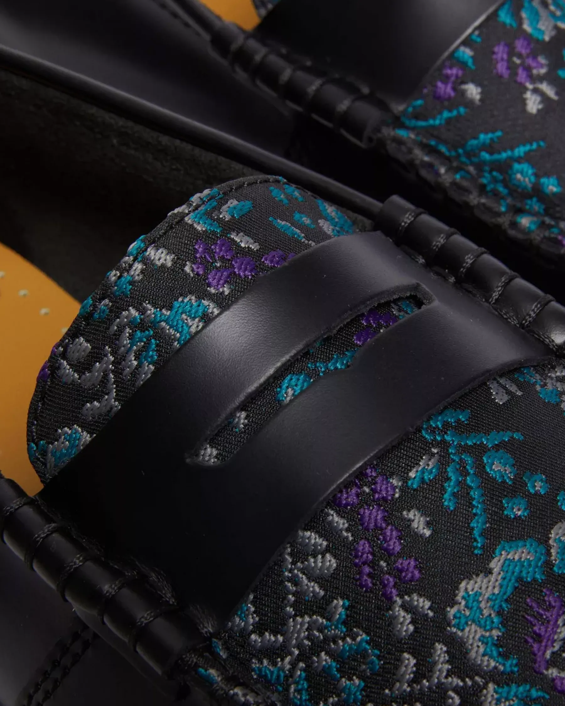 Sale|Originals>Dr. Martens Penton Floral Jacquard Loafers BLACK+FLORAL