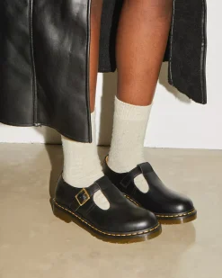 Originals|Mary Janes>Dr. Martens Polley Smooth Leather Mary Janes Black — Smooth Leather