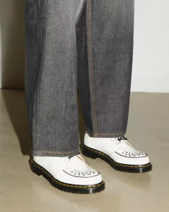 Originals|Shoes>Dr. Martens Ramsey Smooth Leather Creepers White — Smooth Leather