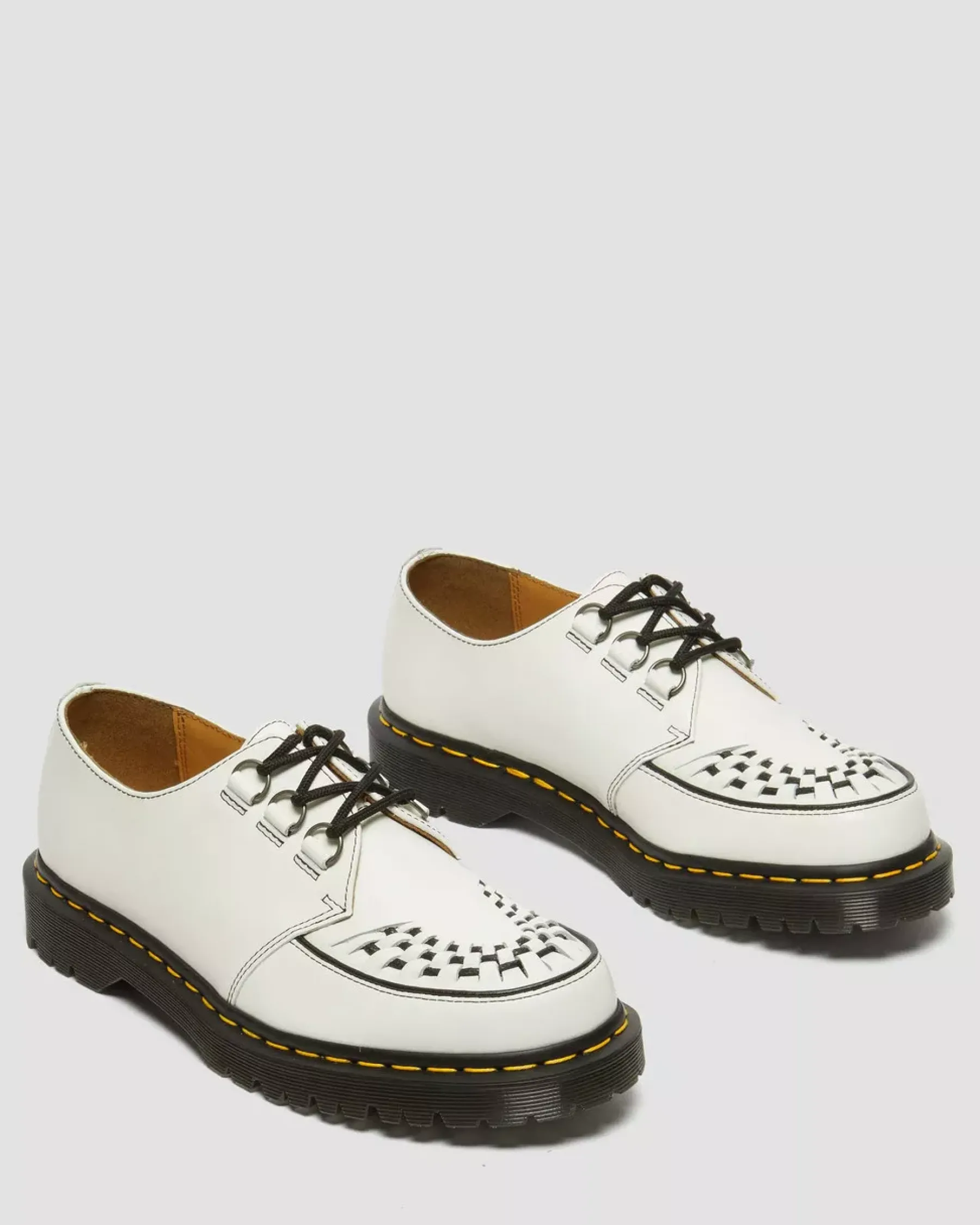 Originals|Shoes>Dr. Martens Ramsey Smooth Leather Creepers White — Smooth Leather