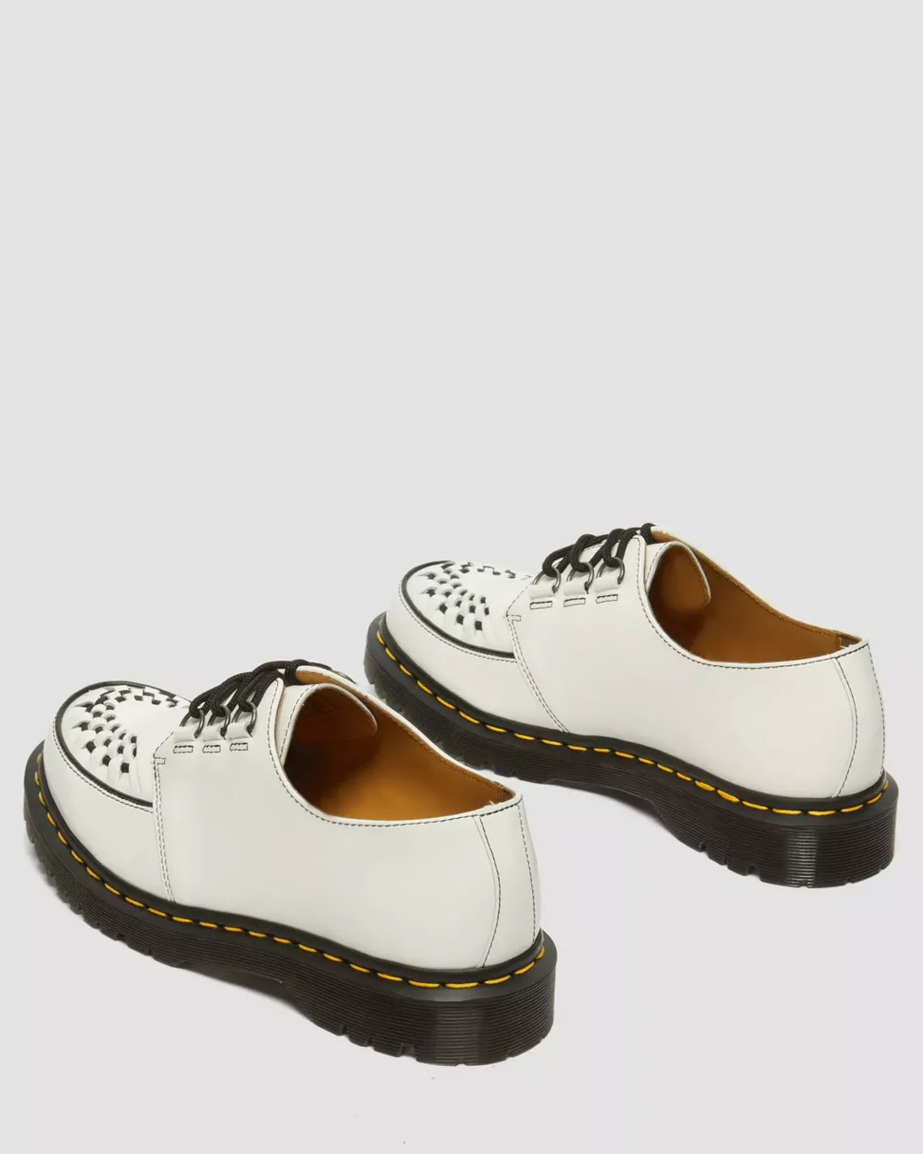Originals|Shoes>Dr. Martens Ramsey Smooth Leather Creepers White — Smooth Leather