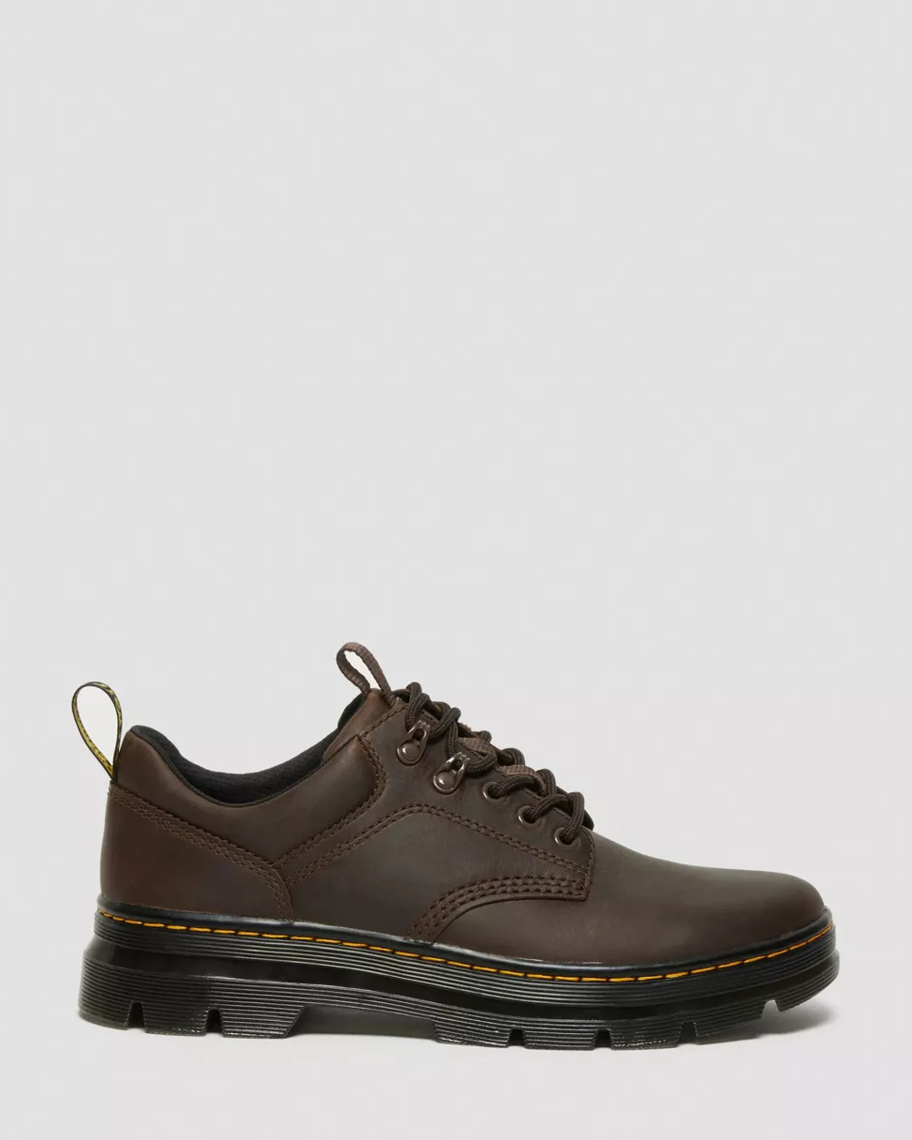 Shoes|Oxfords>Dr. Martens Reeder Crazy Horse Leather Utility Shoes Dark Brown — Crazy Horse
