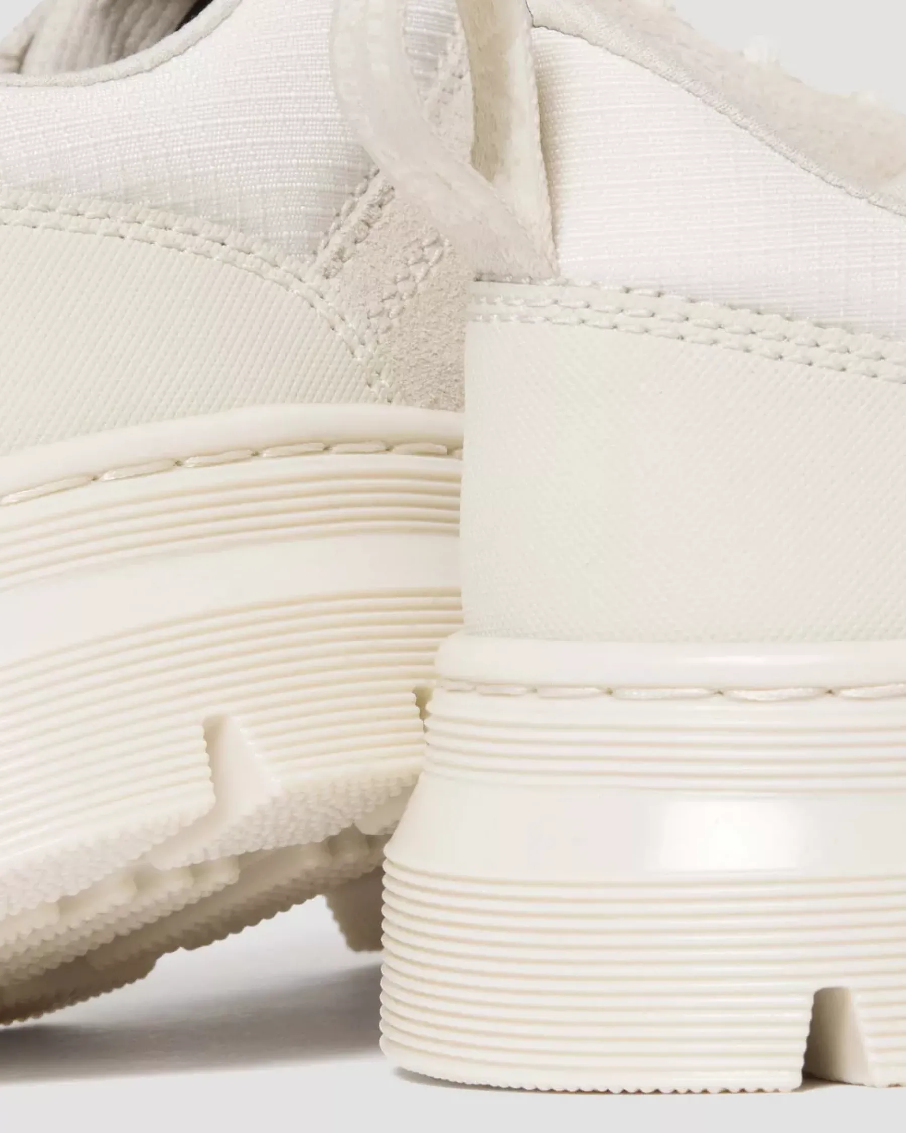 Shoes|Shoes>Dr. Martens Reeder Suede & Poly Utility Shoes Off White+Natural — Poly Ripstop + Eh Suede + Ajax