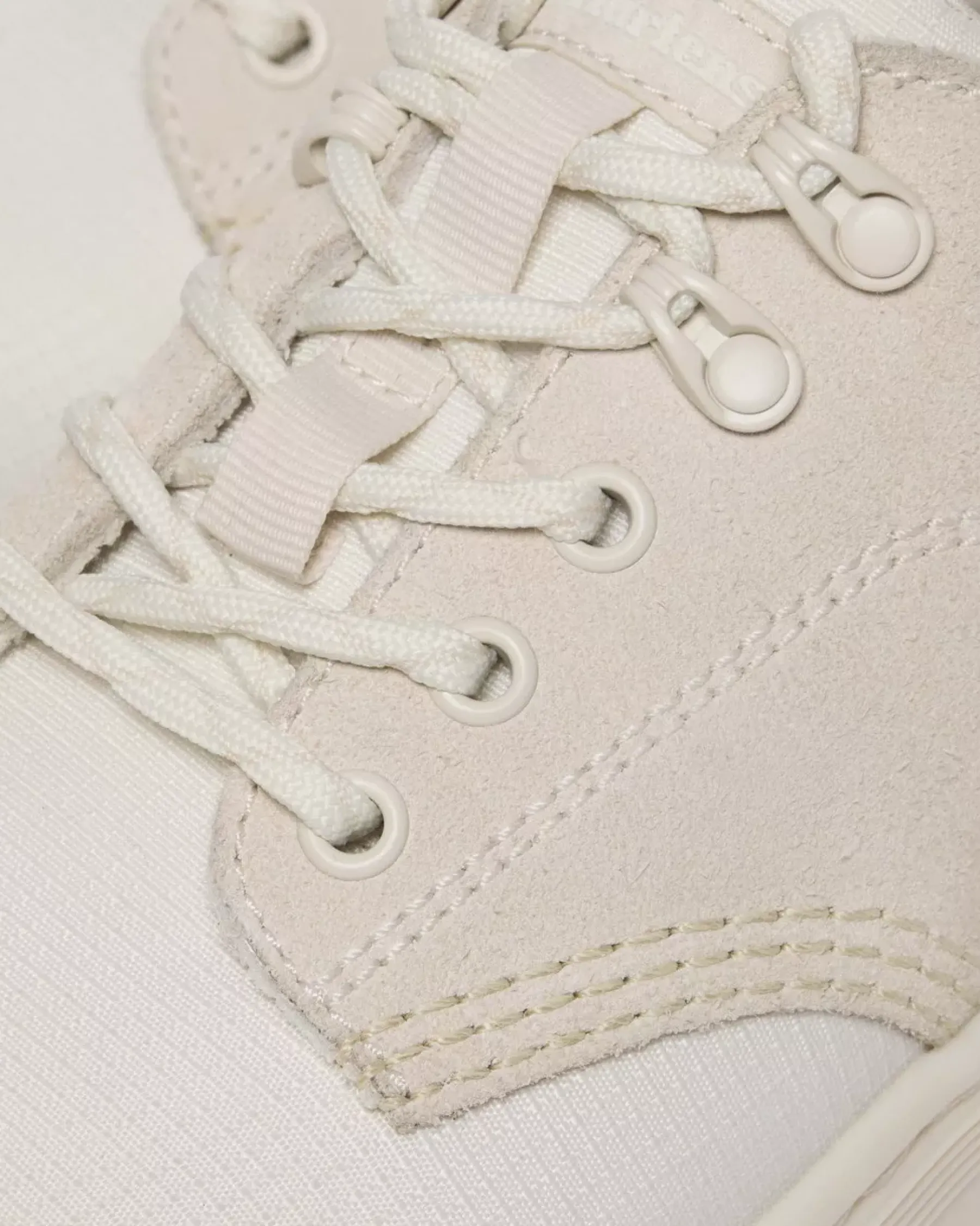 Shoes|Shoes>Dr. Martens Reeder Suede & Poly Utility Shoes Off White+Natural — Poly Ripstop + Eh Suede + Ajax