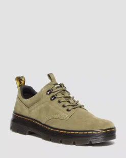 Sale|Oxfords>Dr. Martens Reeder Suede Utility Shoes DMS OLIVE — E.H.Suede