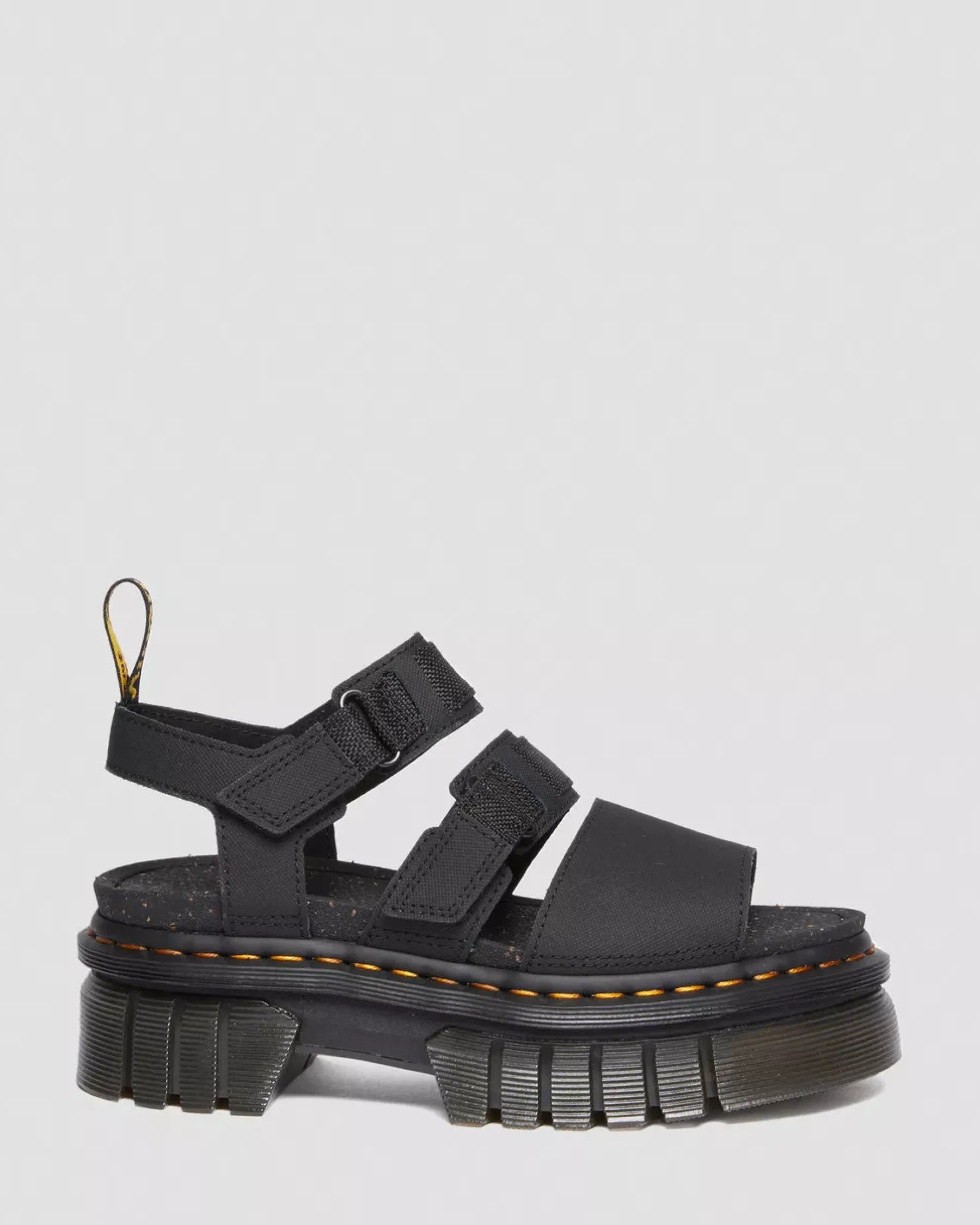 Sale|Platform Sandals>Dr. Martens Ricki Leather 3-Strap Platform Sandals Black — Ajax+Extra Tough 50/50