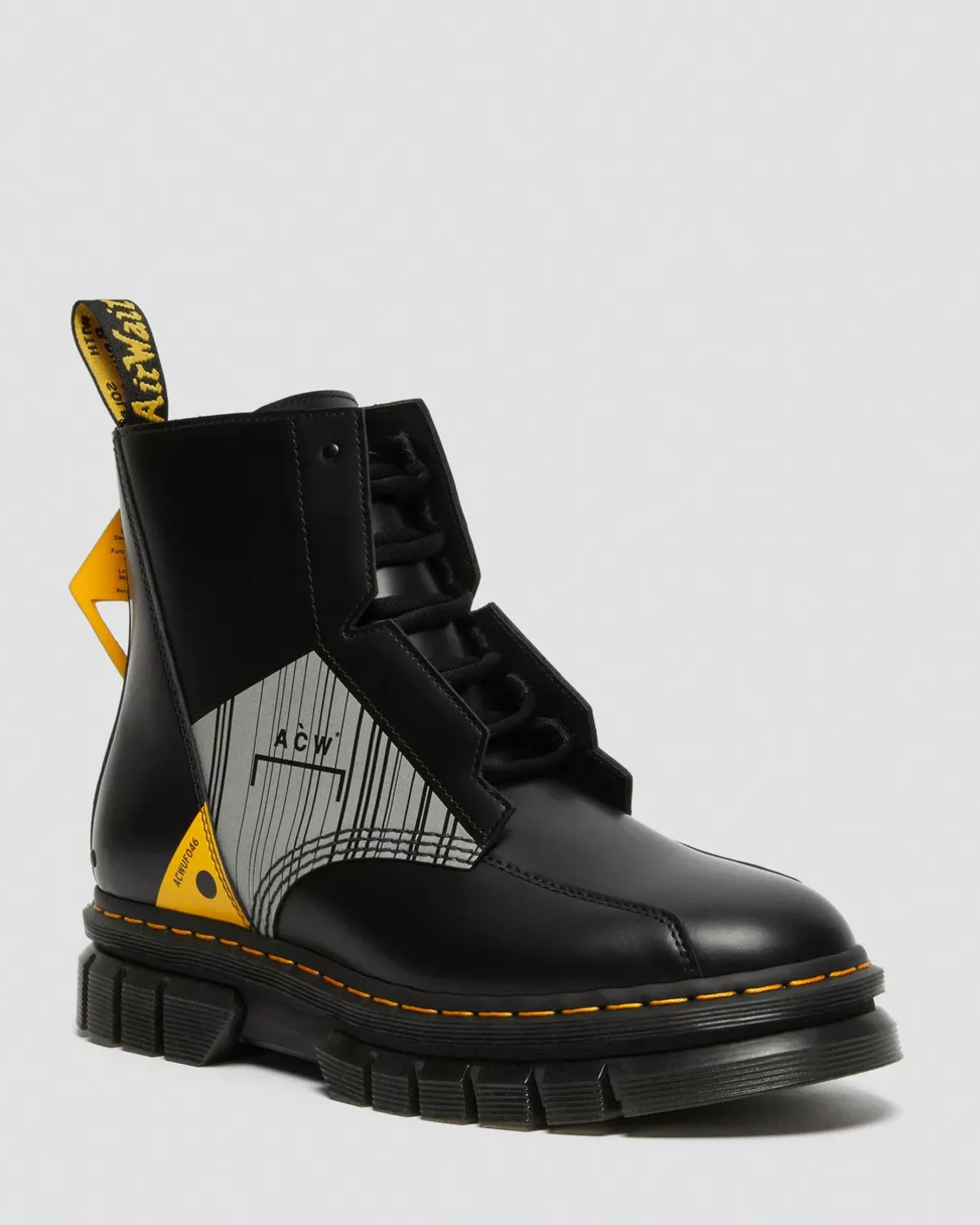 Sale|Platform Boots>Dr. Martens Rikard A-Cold-Wall* Leather Platform Boots Black — Smooth Leather