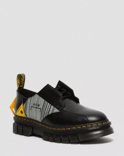 Sale|Oxfords>Dr. Martens Rikard A-Cold-Wall* Leather Platform Shoes Black — Smooth Leather