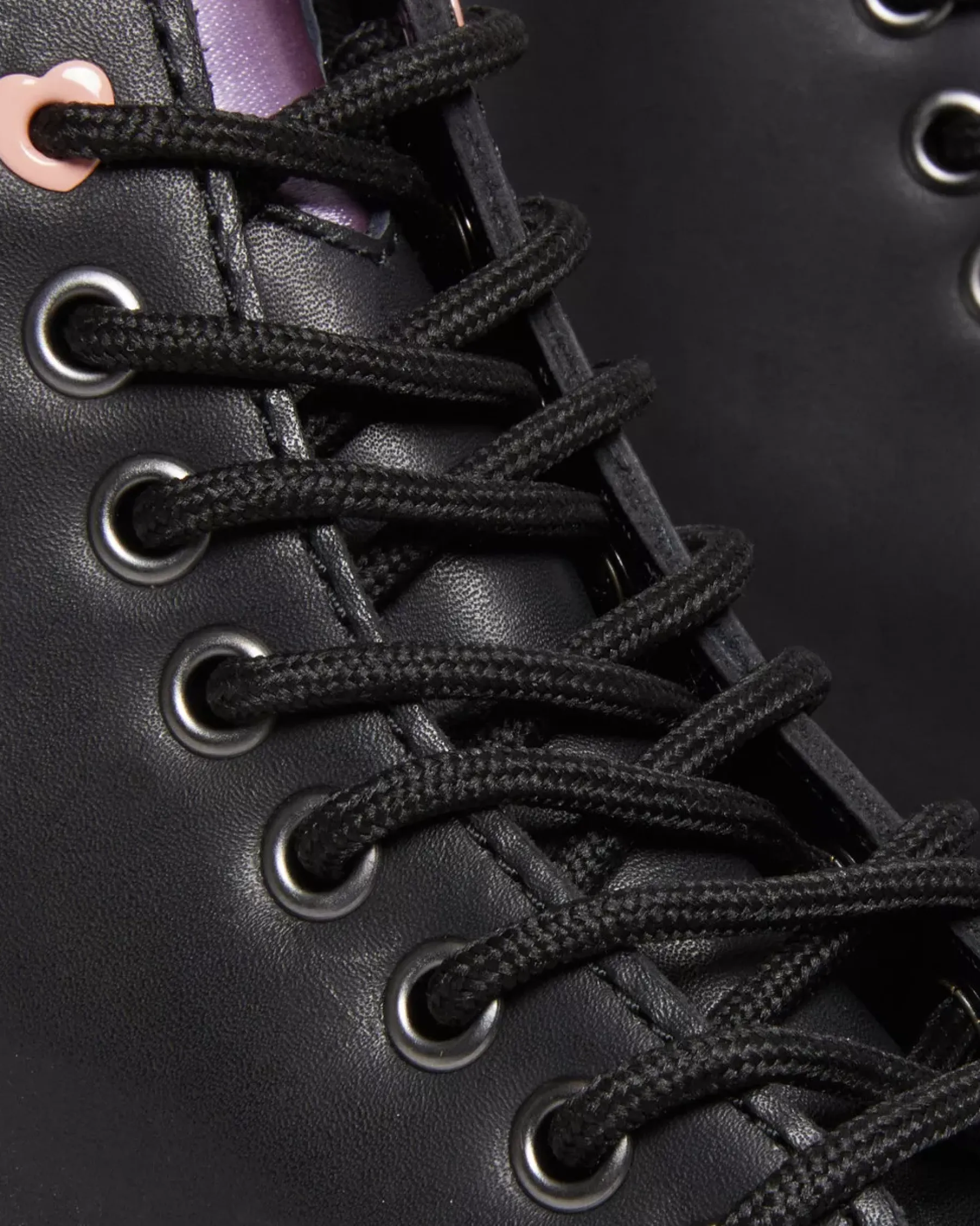 Platform Boots|Ankle Boots>Dr. Martens Sinclair Leather Heart Platform Boots Black — Lapstone+Satin Lux