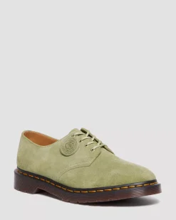 Sale|Originals>Dr. Martens Smiths Suede Dress Shoes Pale Olive — Desert Oasis Suede