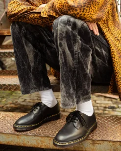 Sale|Originals>Dr. Martens Smiths Vintage Smooth Leather Dress Shoes Black — Valentine Smooth