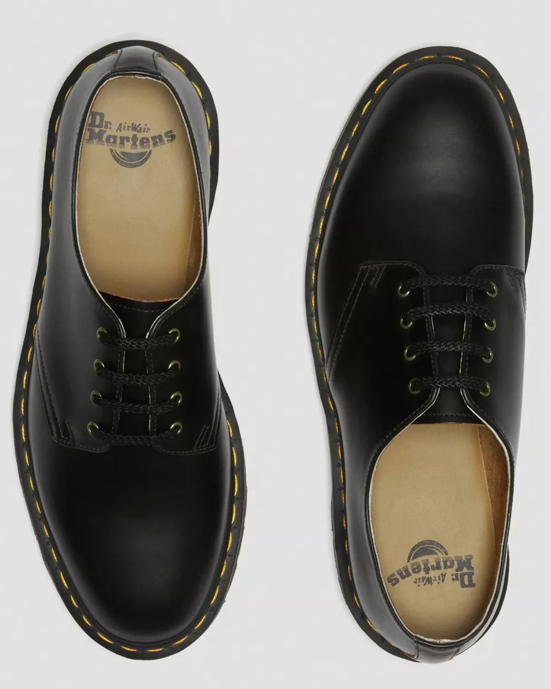 Sale|Originals>Dr. Martens Smiths Vintage Smooth Leather Dress Shoes Black — Valentine Smooth
