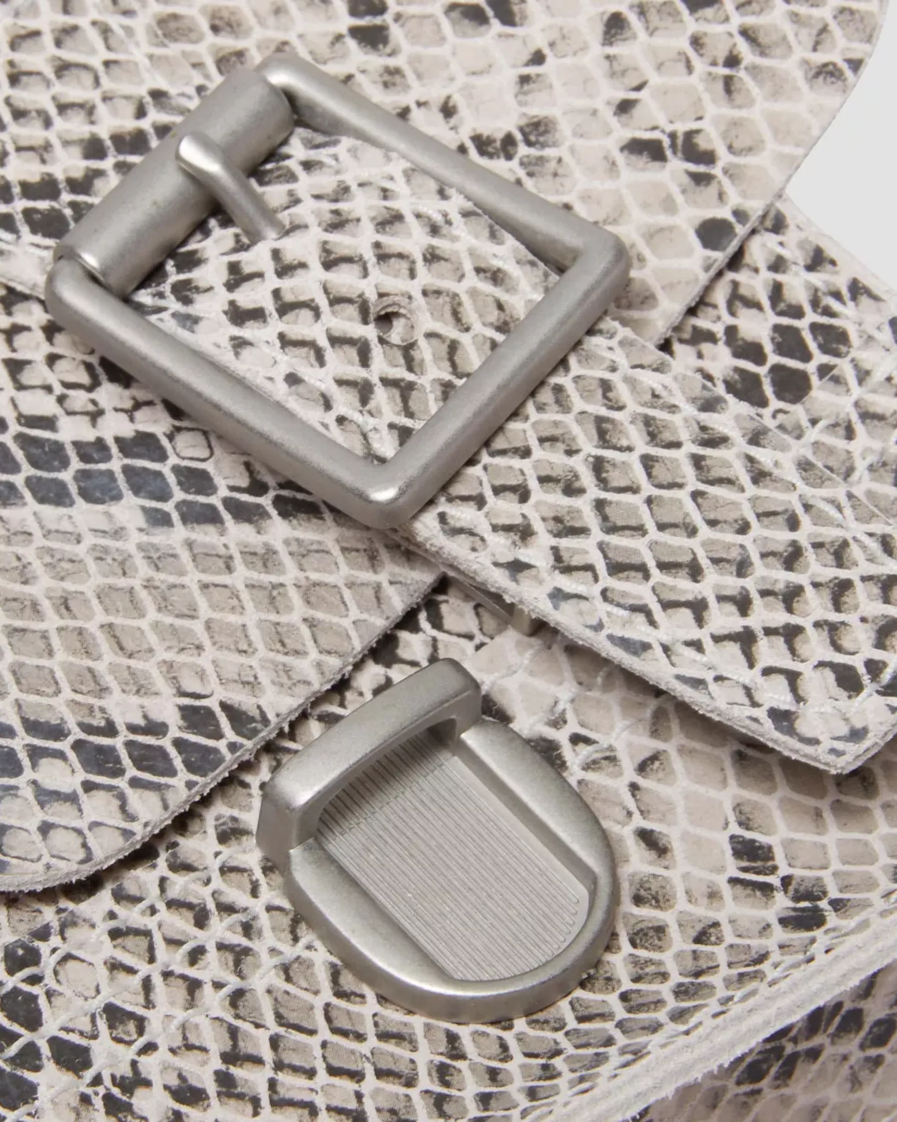 Accessories|Bags>Dr. Martens Snake Print Leather Vertical Crossbody Bag Sand+Black — Python Print Suede