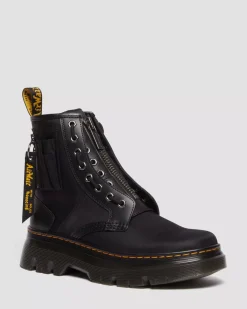 Casual Boots|Ankle Boots>Dr. Martens Tarik Alpha Industries Leather & Nylon Utility Boots Black