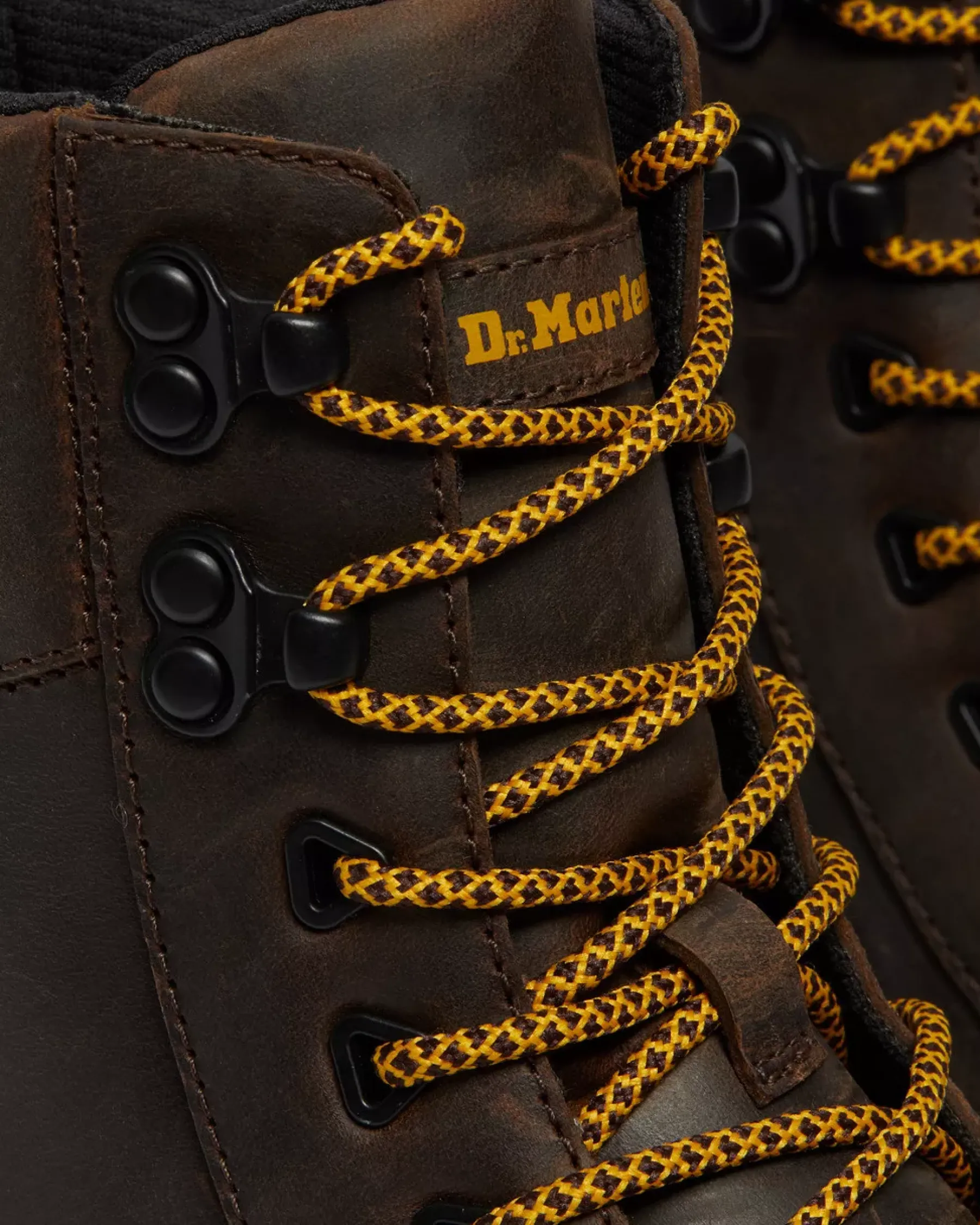 Sale|Casual Boots>Dr. Martens Tarik Crazy Horse Leather Utility Boots Dark Brown — Crazy Horse