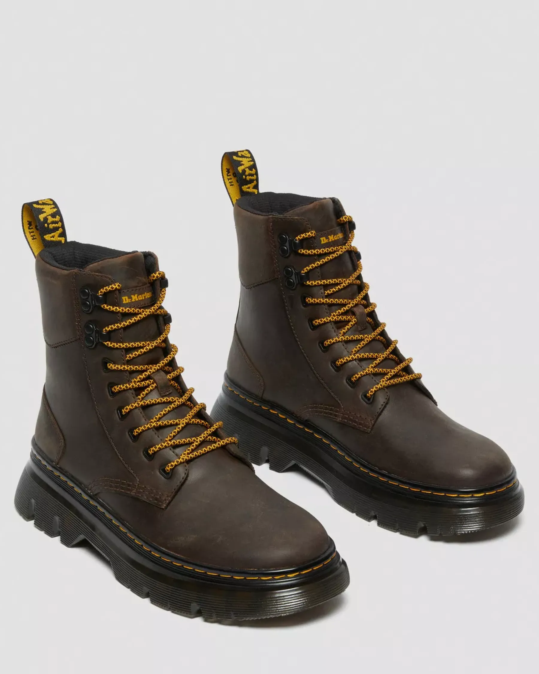 Sale|Casual Boots>Dr. Martens Tarik Crazy Horse Leather Utility Boots Dark Brown — Crazy Horse