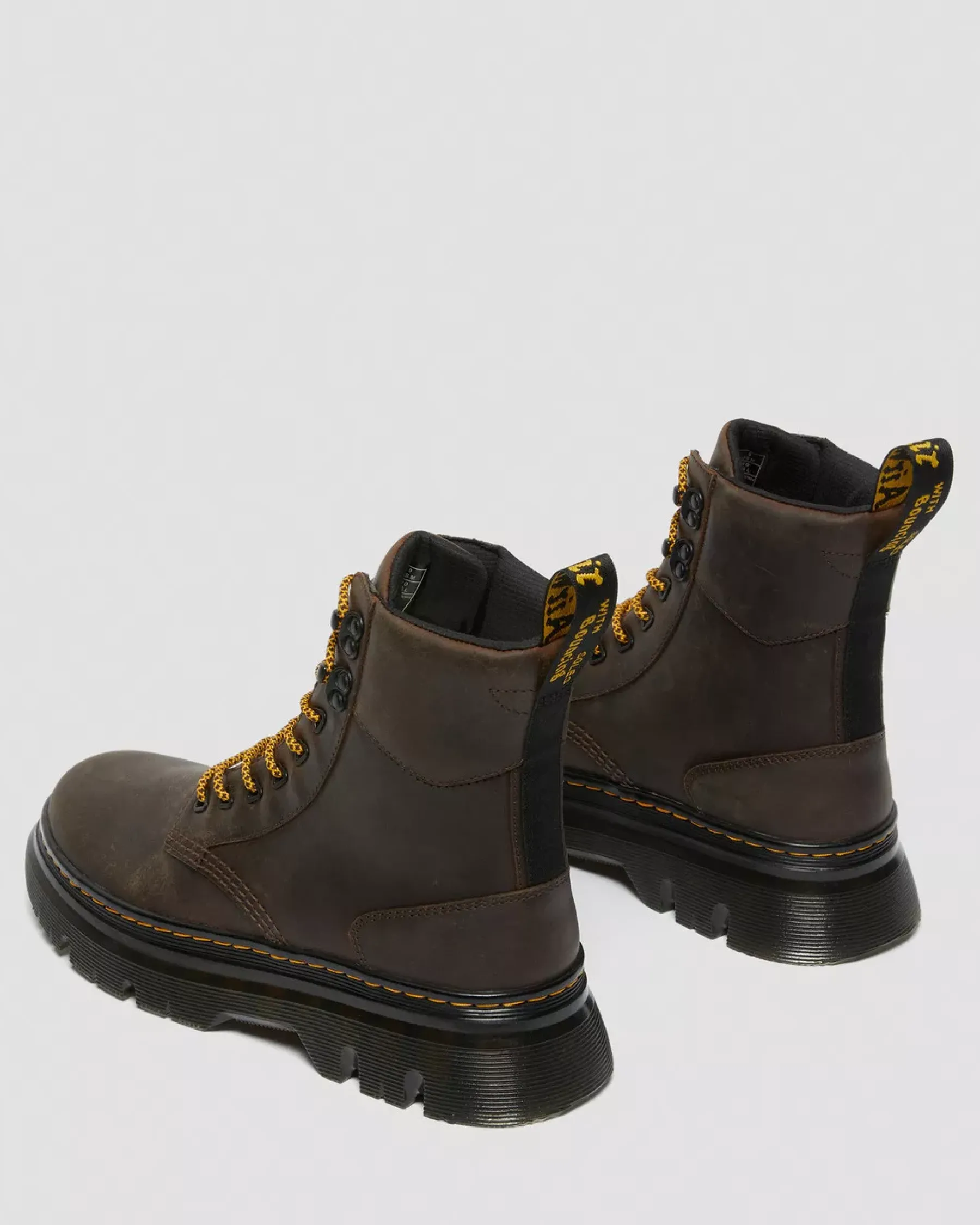 Sale|Casual Boots>Dr. Martens Tarik Crazy Horse Leather Utility Boots Dark Brown — Crazy Horse