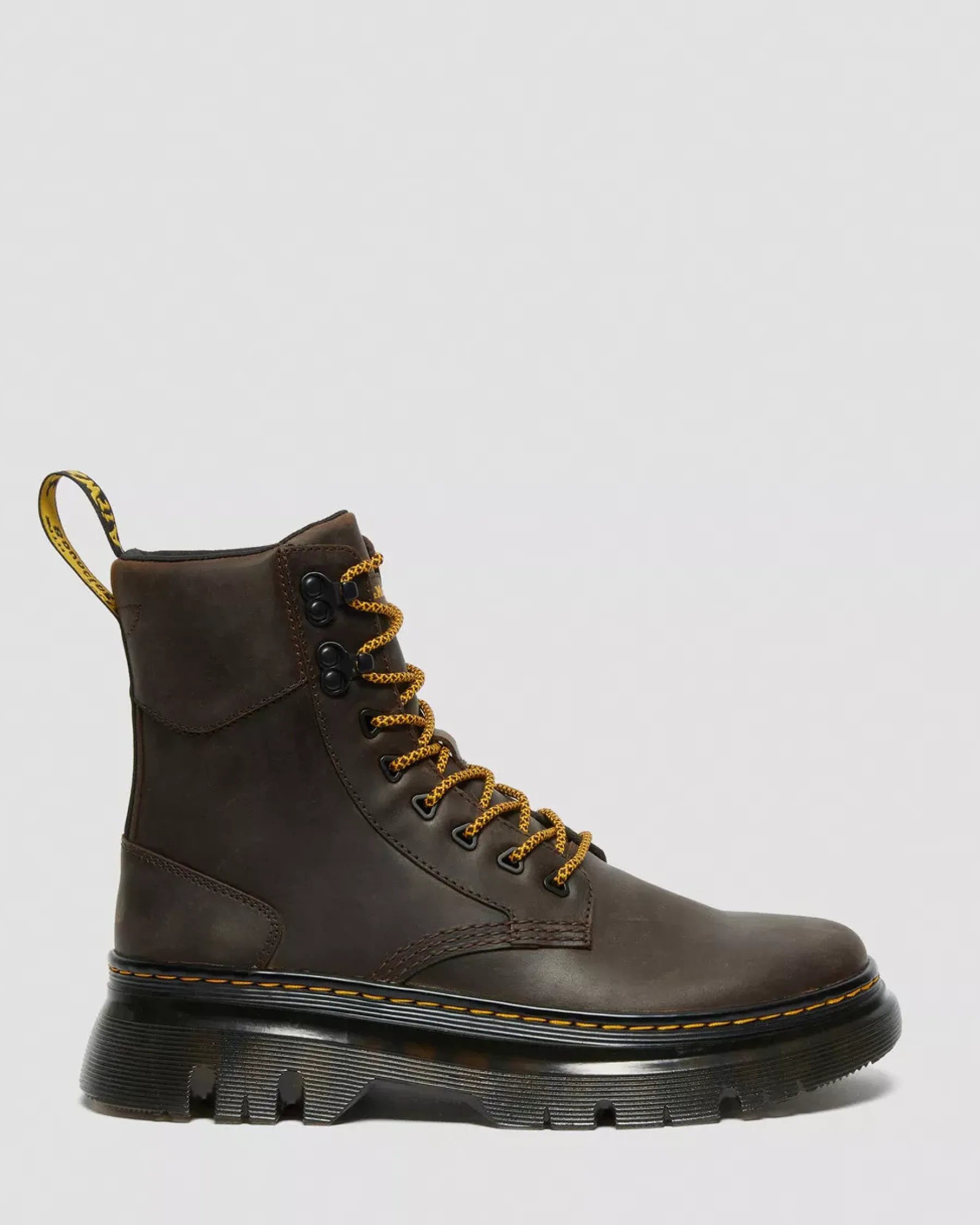 Sale|Casual Boots>Dr. Martens Tarik Crazy Horse Leather Utility Boots Dark Brown — Crazy Horse