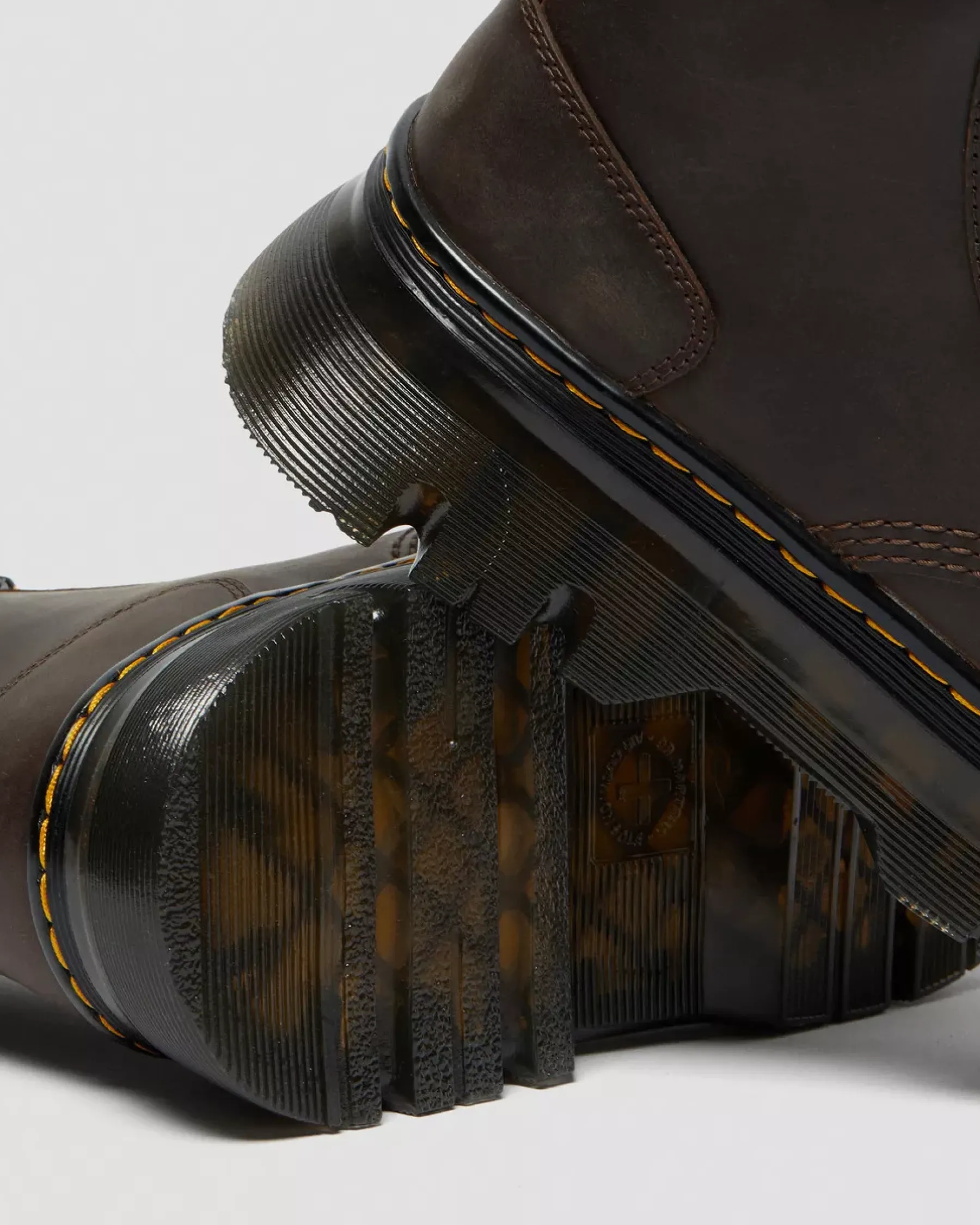 Sale|Casual Boots>Dr. Martens Tarik Crazy Horse Leather Utility Boots Dark Brown — Crazy Horse