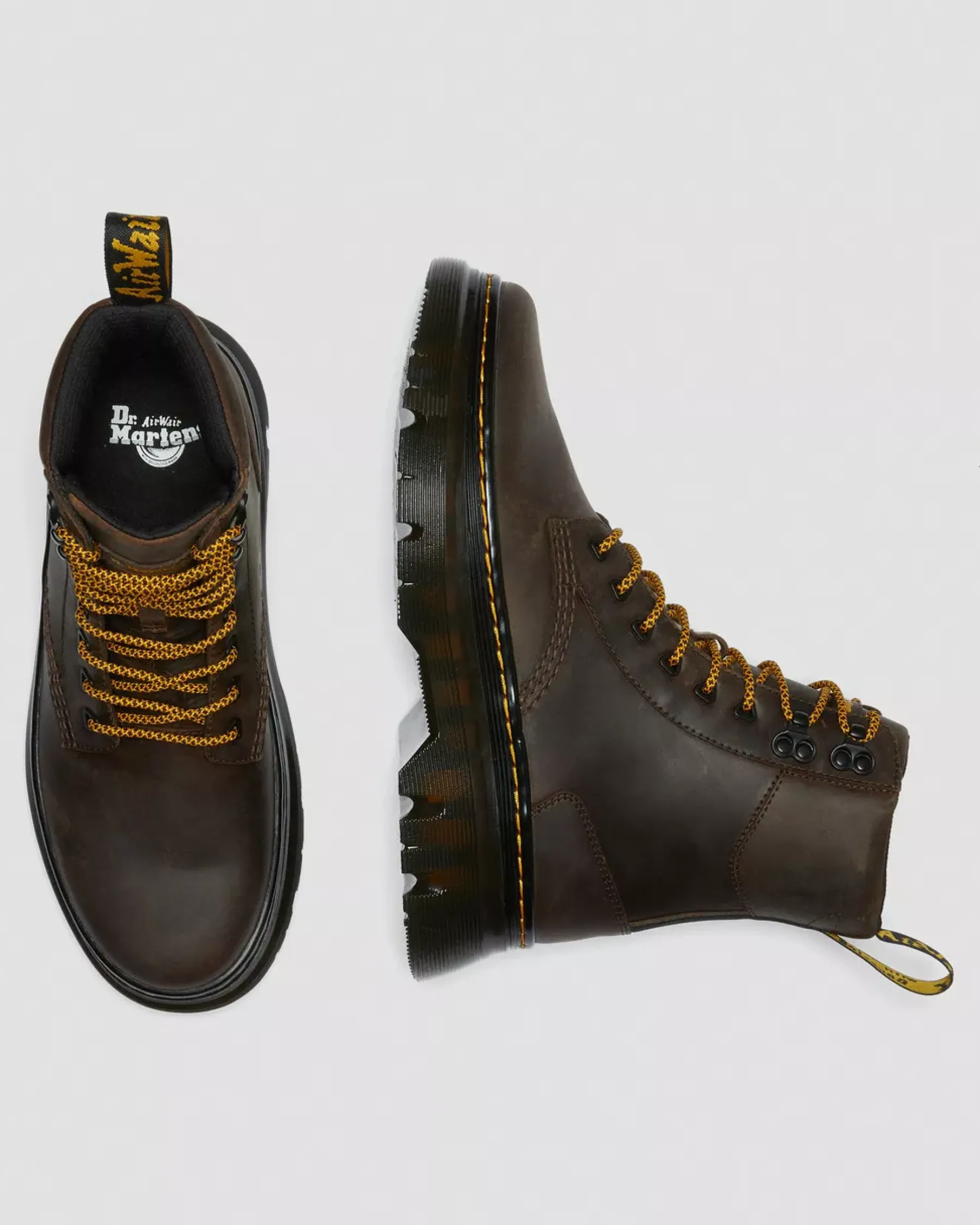 Sale|Casual Boots>Dr. Martens Tarik Crazy Horse Leather Utility Boots Dark Brown — Crazy Horse