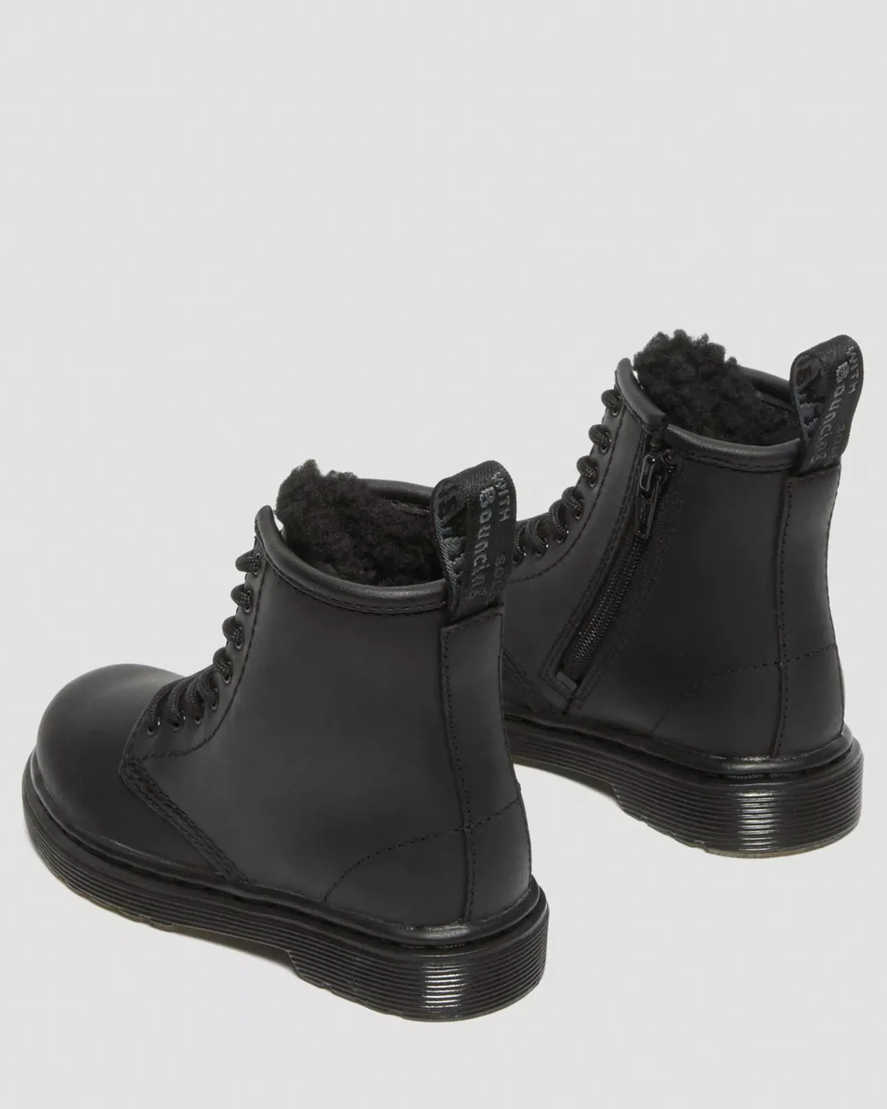 Winter Boots|Toddler / 2-4 Years>Dr. Martens Toddler 1460 Faux Fur Lined Boots Black — Republic Waterproof