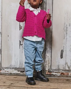 Glitter & Patent Boots|Toddler / 2-4 Years>Dr. Martens Toddler 1460 Glitter Lace Up Boots Black — Cosmic Glitter