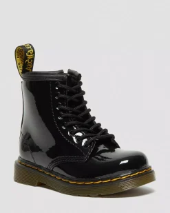 Glitter & Patent Boots|School Styles>Dr. Martens Toddler 1460 Patent Leather Lace Up Boots Black — Patent Leather