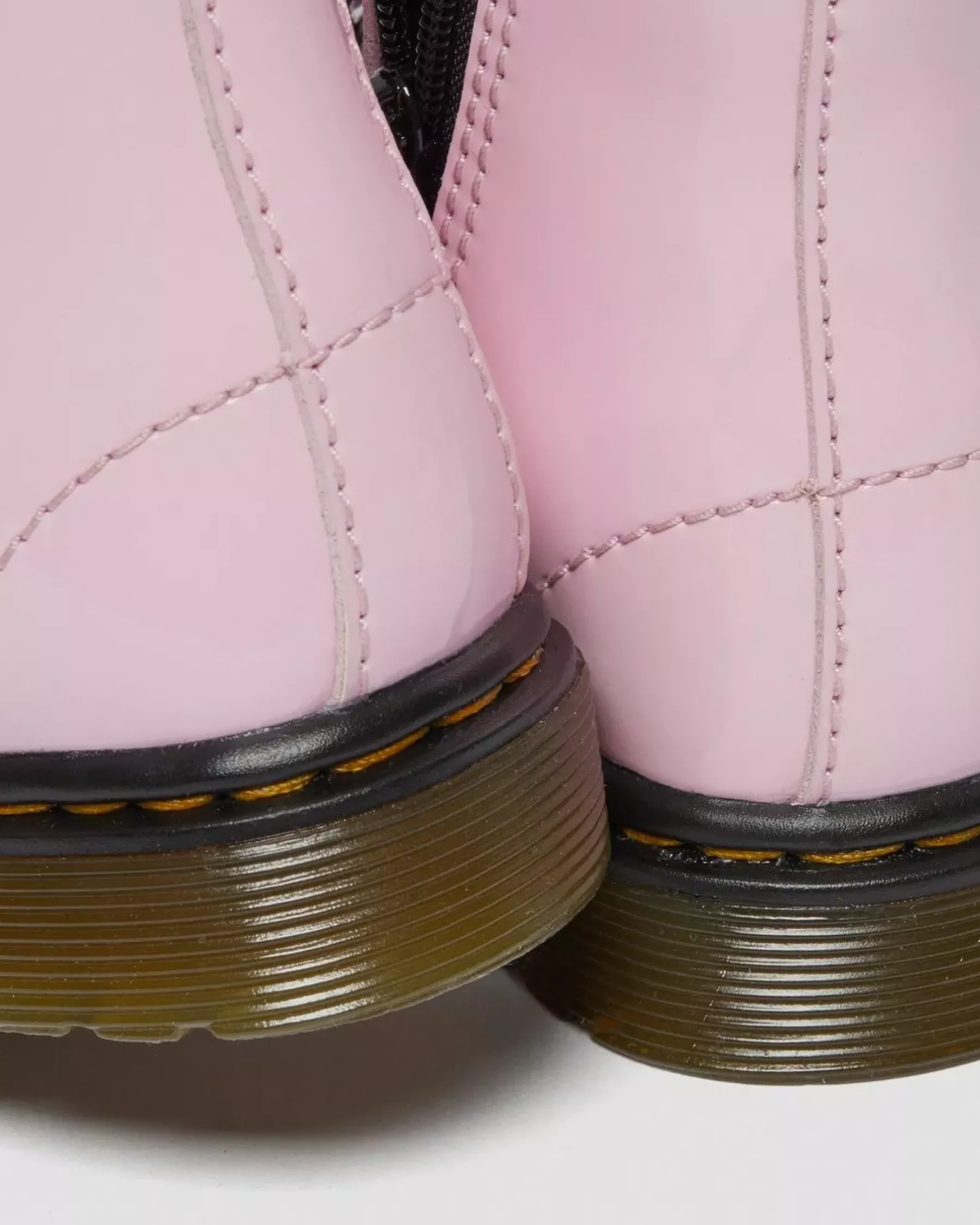 Glitter & Patent Boots|Toddler / 2-4 Years>Dr. Martens Toddler 1460 Patent Leather Lace Up Boots Pale Pink — Patent Leather
