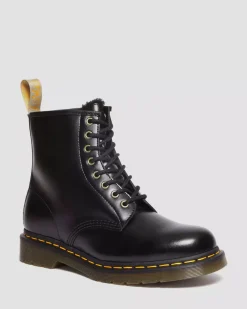 Vegan|Originals>Dr. Martens Vegan 1460 Faux Fur Lined Lace Up Boots Black — Norfolk Vegan