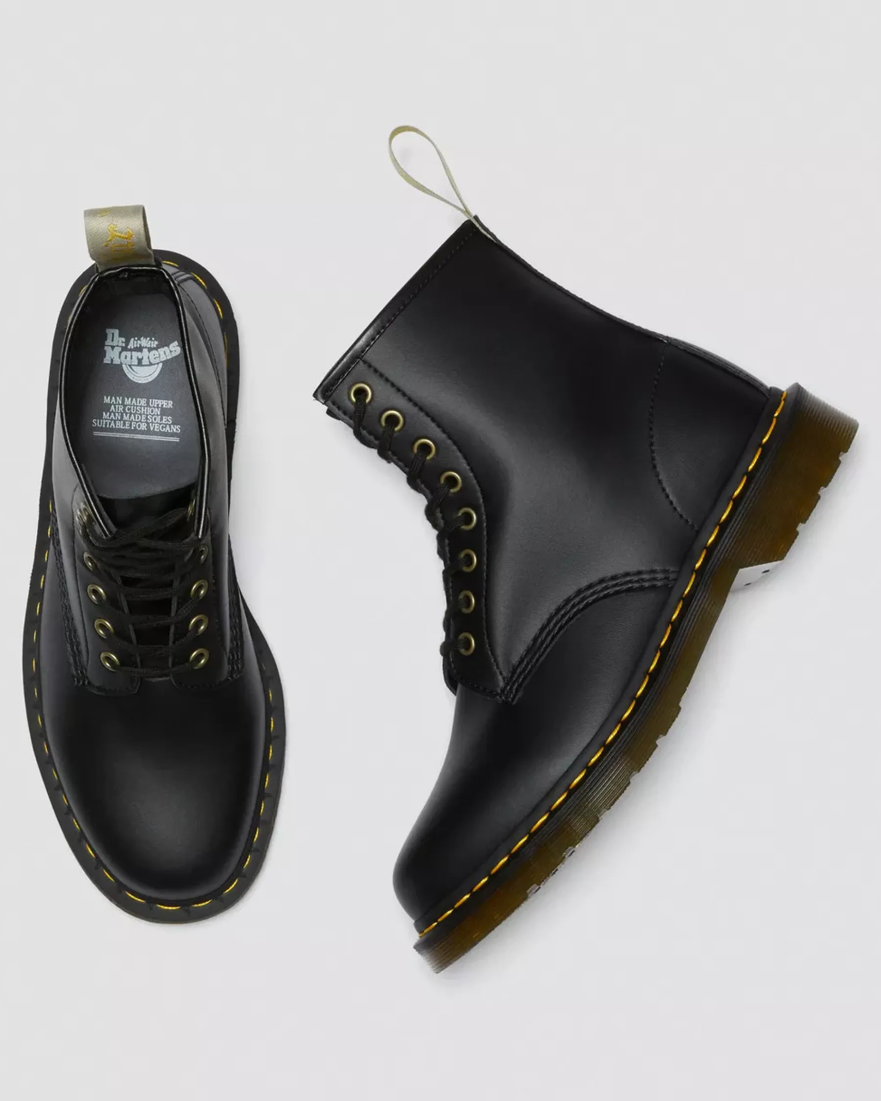 Vegan|Originals>Dr. Martens Vegan 1460 Felix Lace Up Boots Black — Felix Rub Off