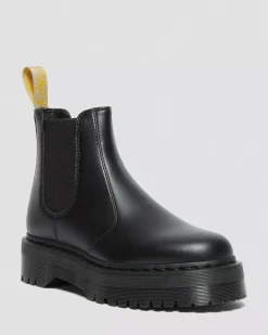 Vegan|Originals>Dr. Martens Vegan 2976 Felix Platform Chelsea Boots Black — Felix Rub Off