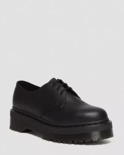 Vegan|Originals>Dr. Martens Vegan 1461 Mono Felix Platform Shoes Black — Felix Rub Off