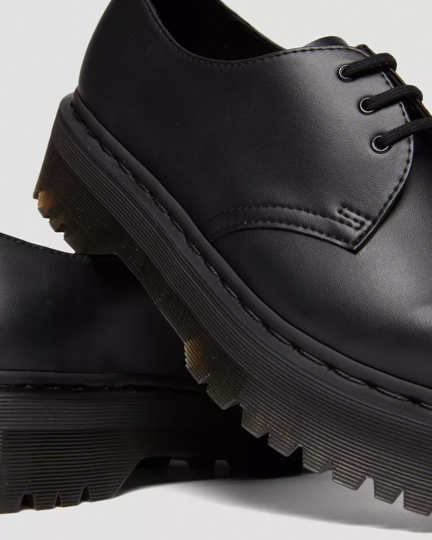 Vegan|Originals>Dr. Martens Vegan 1461 Mono Felix Platform Shoes Black — Felix Rub Off