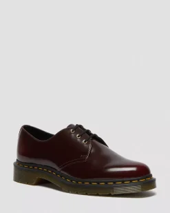Sale|Vegan>Dr. Martens Vegan 1461 Oxford Shoes Cherry Red — Oxford Rub Off