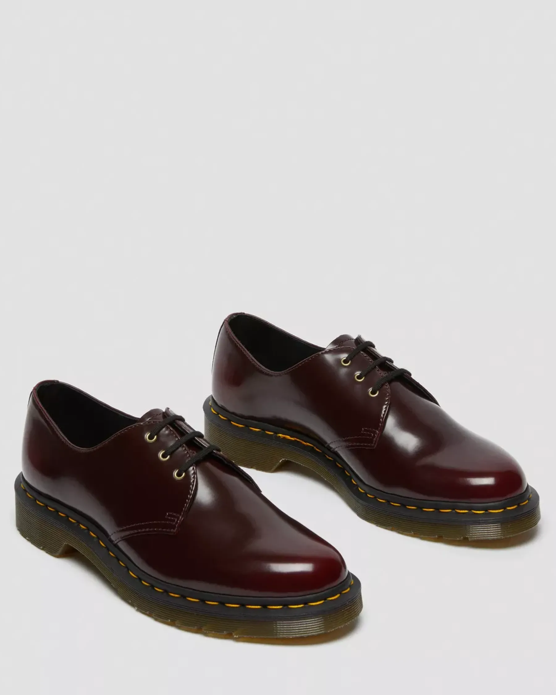 Sale|Vegan>Dr. Martens Vegan 1461 Oxford Shoes Cherry Red — Oxford Rub Off