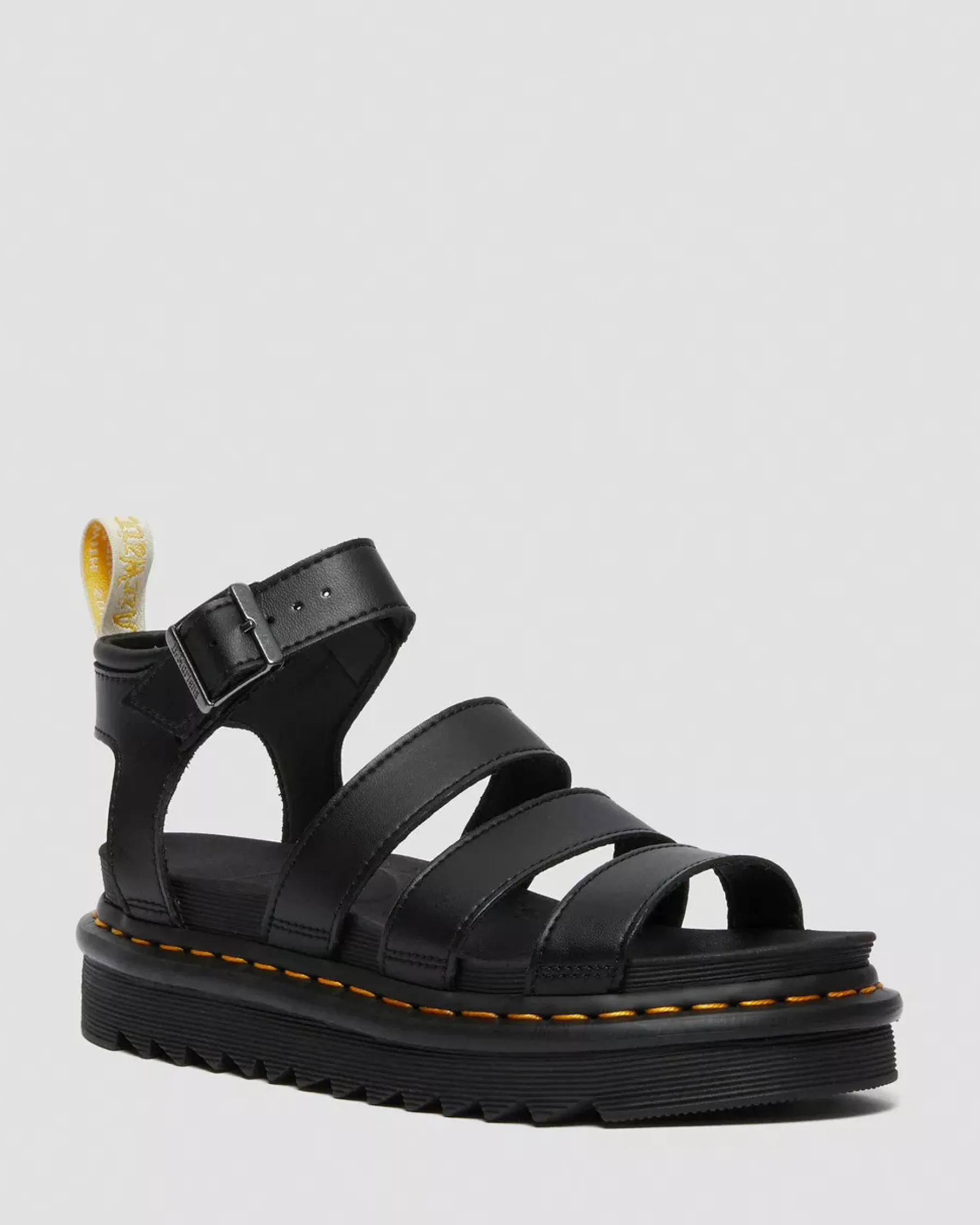 Vegan|Platform Sandals>Dr. Martens Vegan Blaire Women's Felix Gladiator Sandals Black — Felix Rub Off