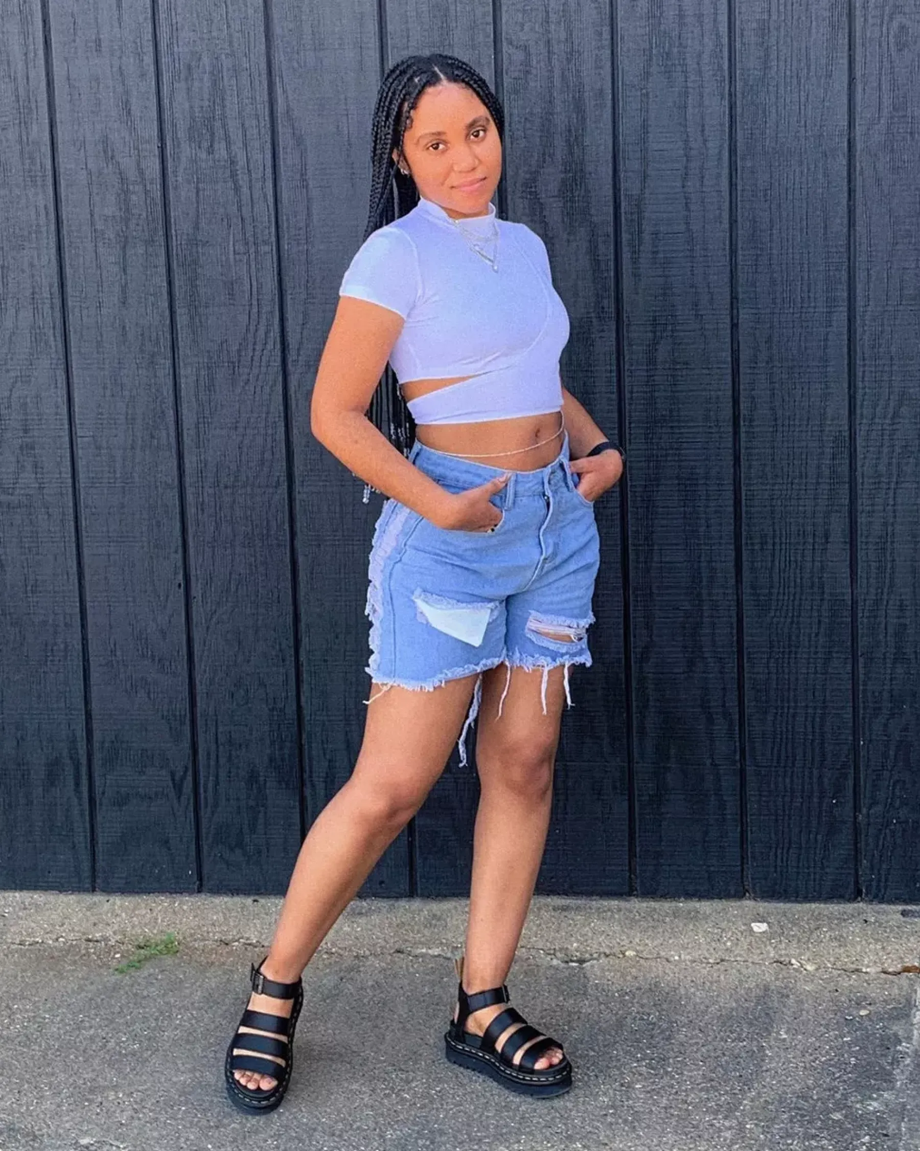 Vegan|Platform Sandals>Dr. Martens Vegan Blaire Women's Felix Gladiator Sandals Black — Felix Rub Off