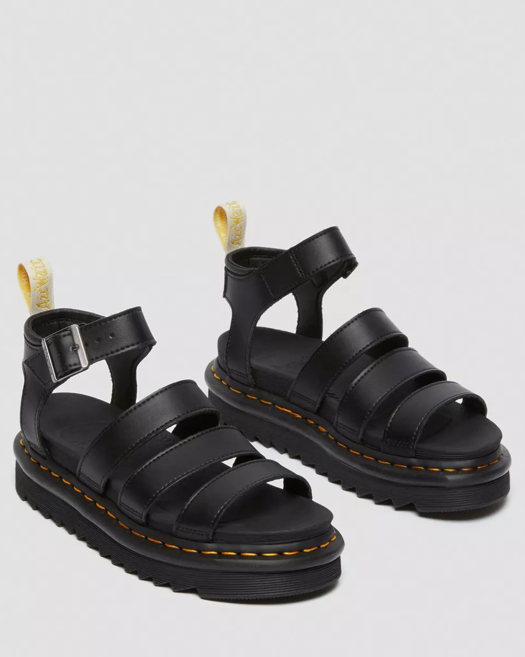 Vegan|Platform Sandals>Dr. Martens Vegan Blaire Women's Felix Gladiator Sandals Black — Felix Rub Off