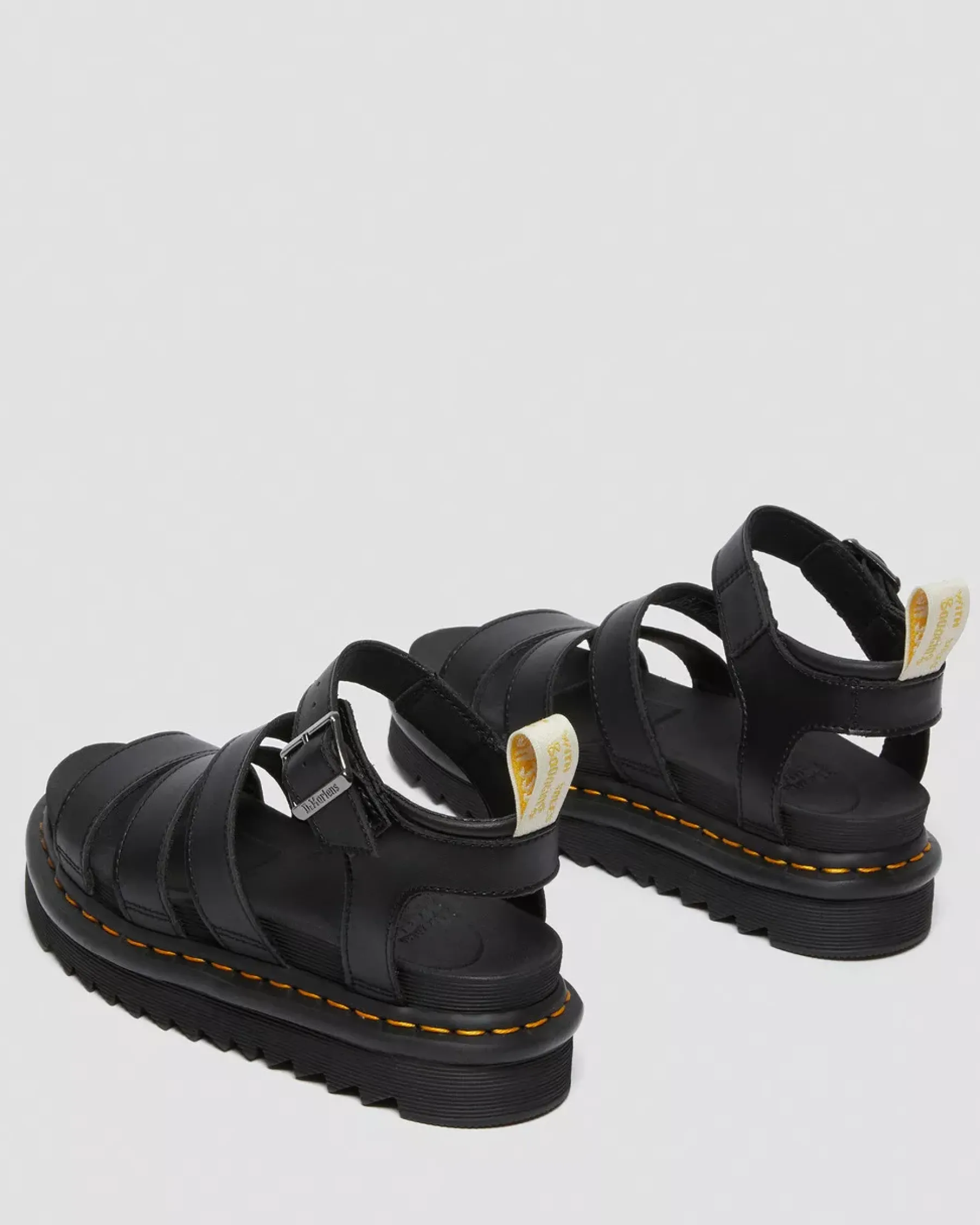 Vegan|Platform Sandals>Dr. Martens Vegan Blaire Women's Felix Gladiator Sandals Black — Felix Rub Off