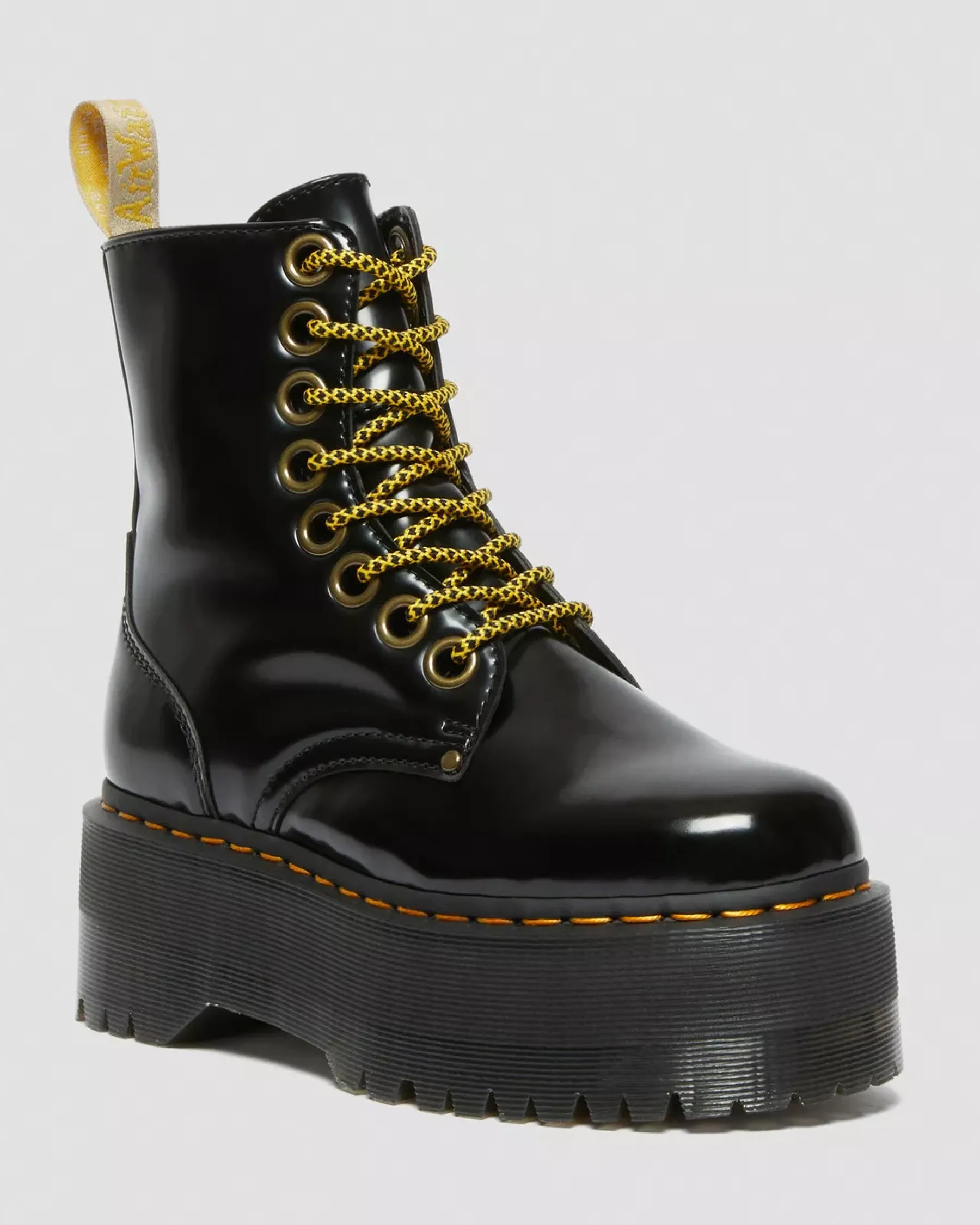 Platform Boots|Ankle Boots>Dr. Martens Vegan Jadon Boot Max Platforms Black — Oxford