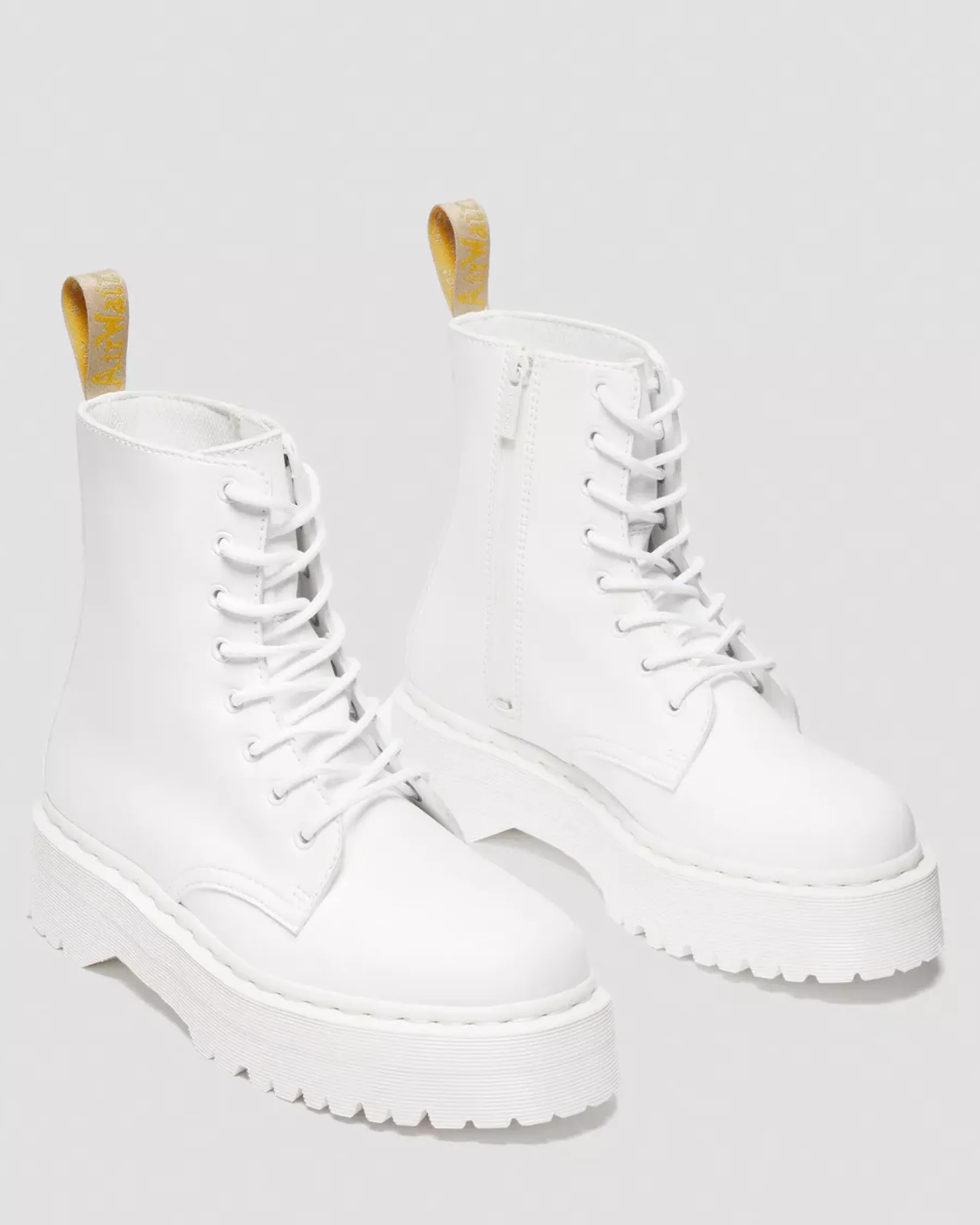 Sale|Vegan>Dr. Martens Vegan Jadon II Boot Kemble Mono Platforms White — Kemble
