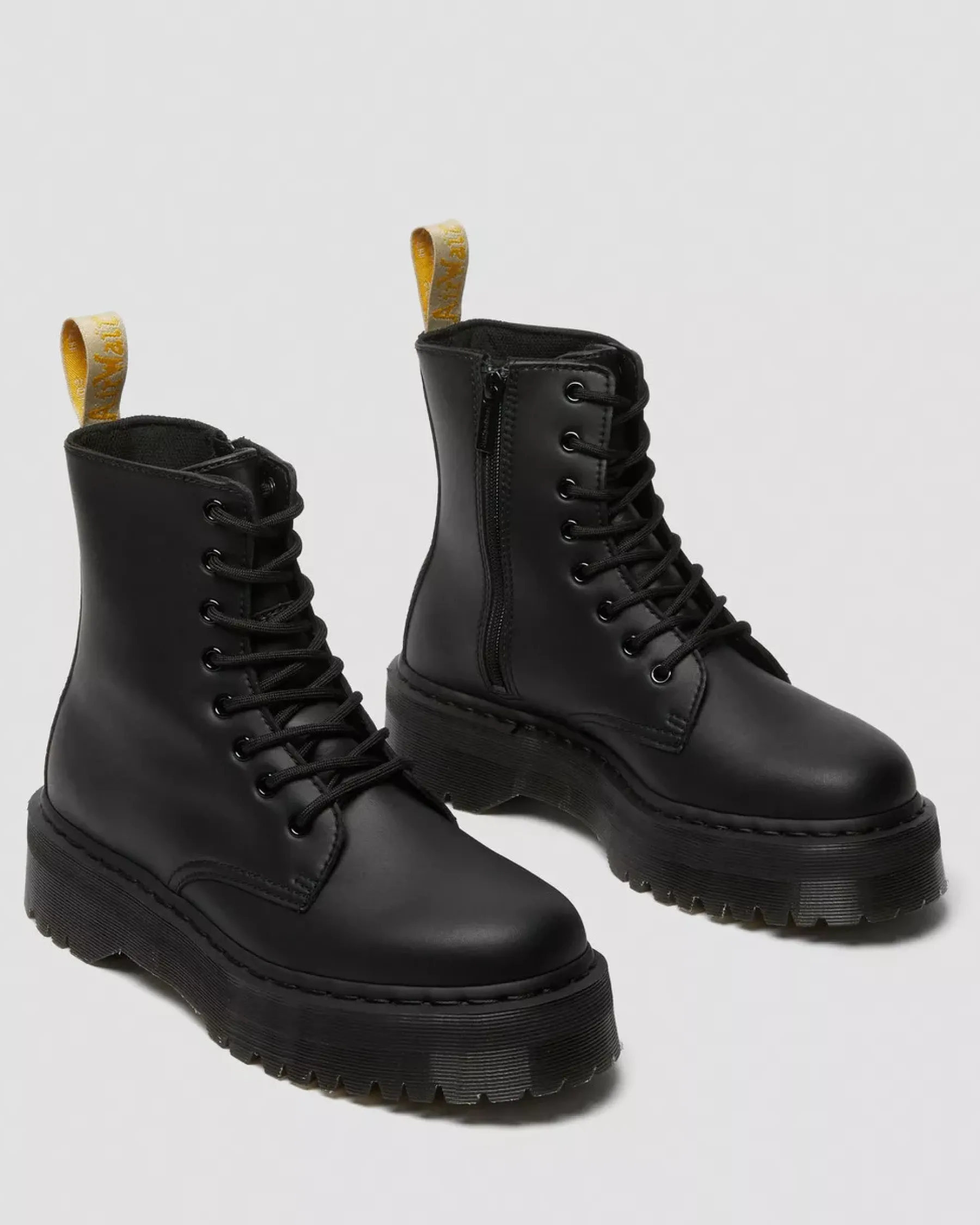 Vegan|Ankle Boots>Dr. Martens Vegan Jadon II Boot Mono Platforms Black — Felix Rub Off