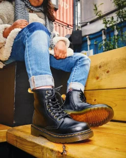 Sale|School Styles>Dr. Martens Vegan Junior 1460 Lace Up Boots Black — Newbury Tumble
