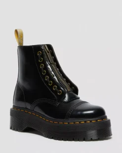 Ankle Boots|Platforms>Dr. Martens Vegan Sinclair Platform Boots Black — Oxford
