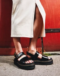 Sale|Vegan>Dr. Martens Vegan Voss Strap Sandals Black — Oxford