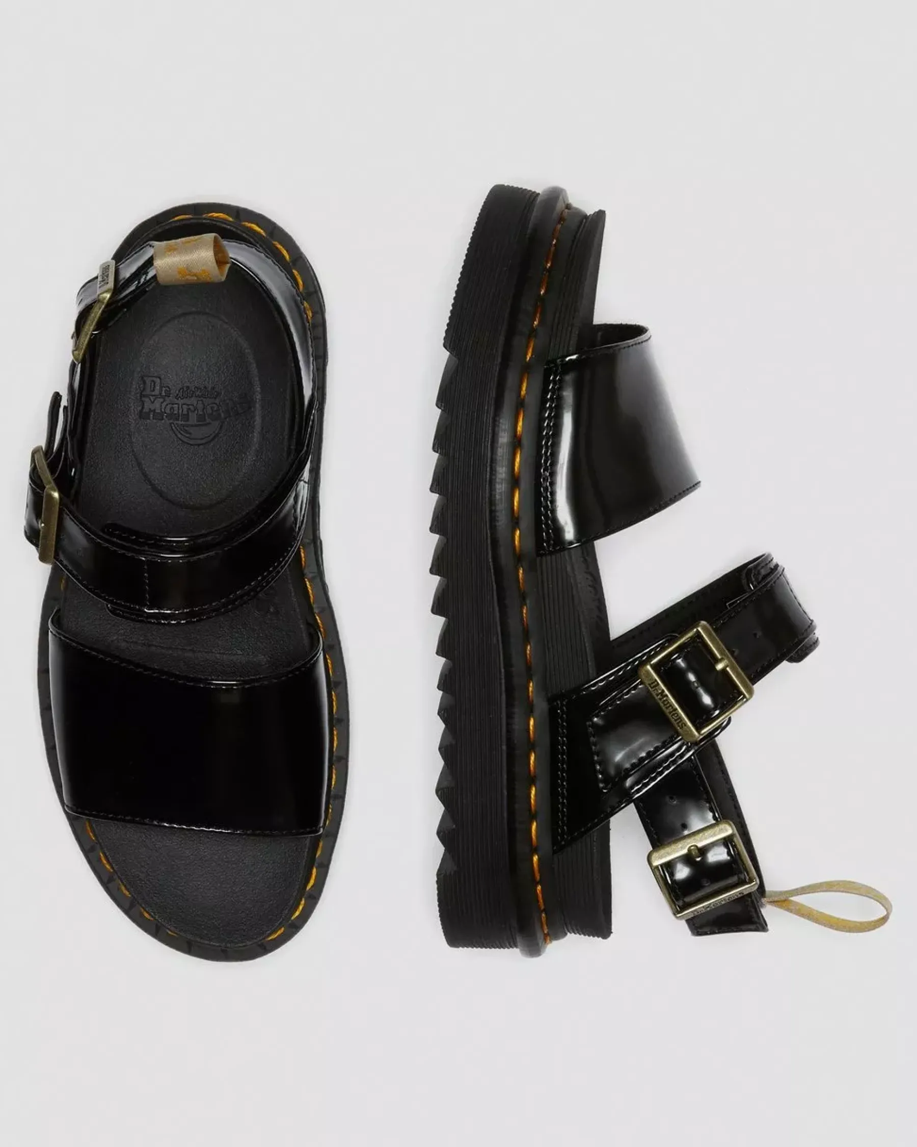 Sale|Vegan>Dr. Martens Vegan Voss Strap Sandals Black — Oxford