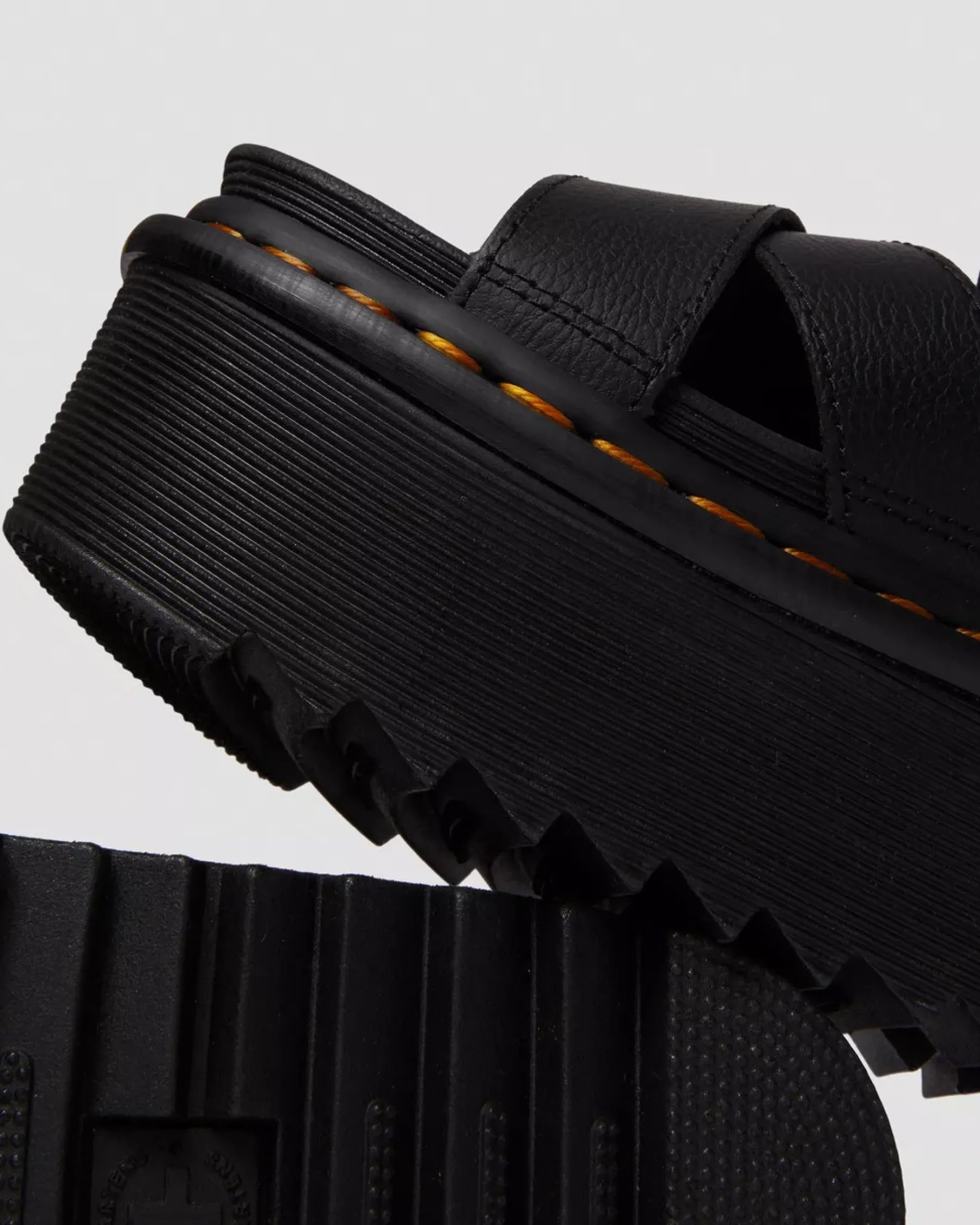 Platform Sandals|Strap Sandals>Dr. Martens Voss II Athena Leather Strap Platform Sandals Black — Athena