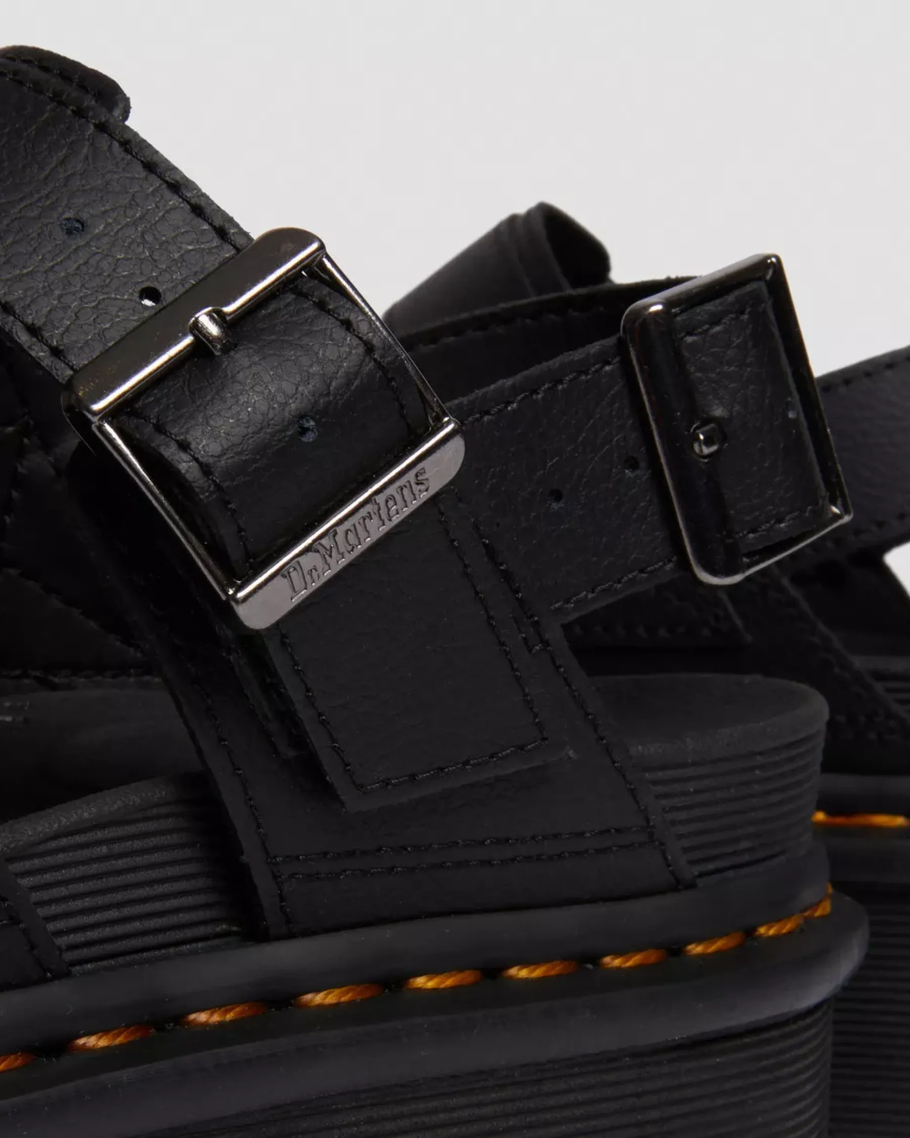 Platform Sandals|Strap Sandals>Dr. Martens Voss II Athena Leather Strap Platform Sandals Black — Athena