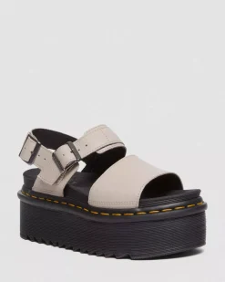 Platform Sandals|Strap Sandals>Dr. Martens Voss Leather Platform Sandals Pisa